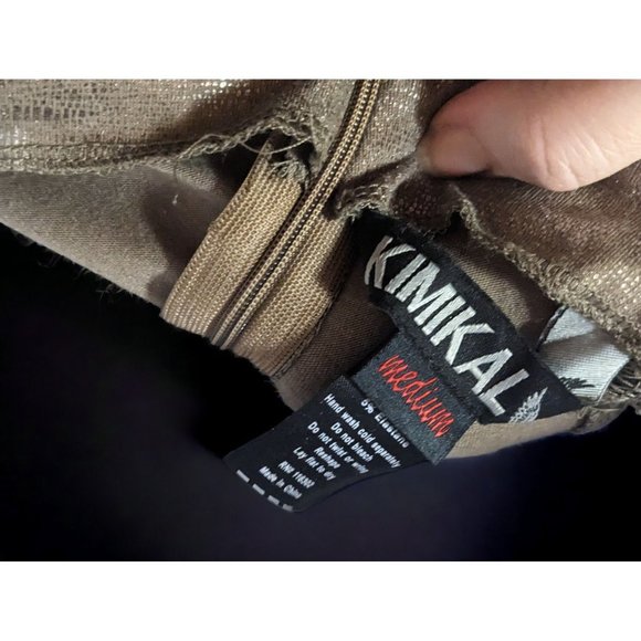 Kimikal Metallic Snake Gemmed Apocalypse Aesthetic Bodycon Dress - Picture 8 of 16